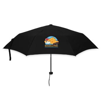 Mozzarella Sticks Cheese Lover Gift - Umbrella (small) - black - Front