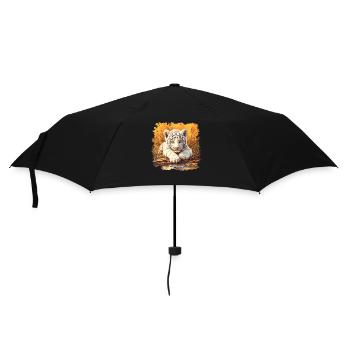 White Tiger Weiße Tiger Weißer Tiger - Umbrella (small) - black - Front