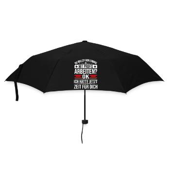 Arbeiten mit Den Profis Handwerk Sprüche Lustig - Regenschirm (klein) - Schwarz - Vorne