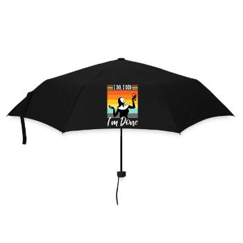 I Do I Did I'm Done - Umbrella (small) - black - Front