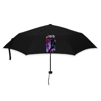 Halloween - Hexe Geometrischer Effekt Mauve - Regenschirm (klein) - Schwarz - Vorne