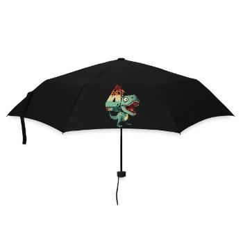 T-Rex Tyrannosaurus 4 ans 4e anniversaire Cadeau - Parapluie standard - noir - Devant