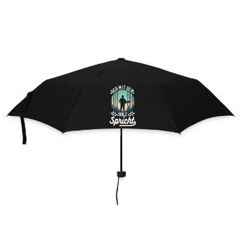 Qui parle au bois - Parapluie standard - noir - Devant