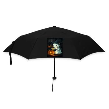 Cadeau d’Halloween Femmes Hommes Enfants Décoration - Parapluie standard - noir - Devant