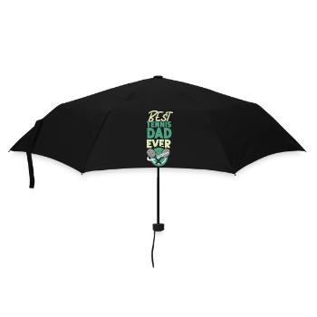 Drôle de joueur de tennis raquette papa - Parapluie standard - noir - Devant