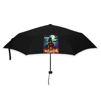 SPIRIT PEACE LOVE HALLOWEEN - Umbrella (small) - black - Front