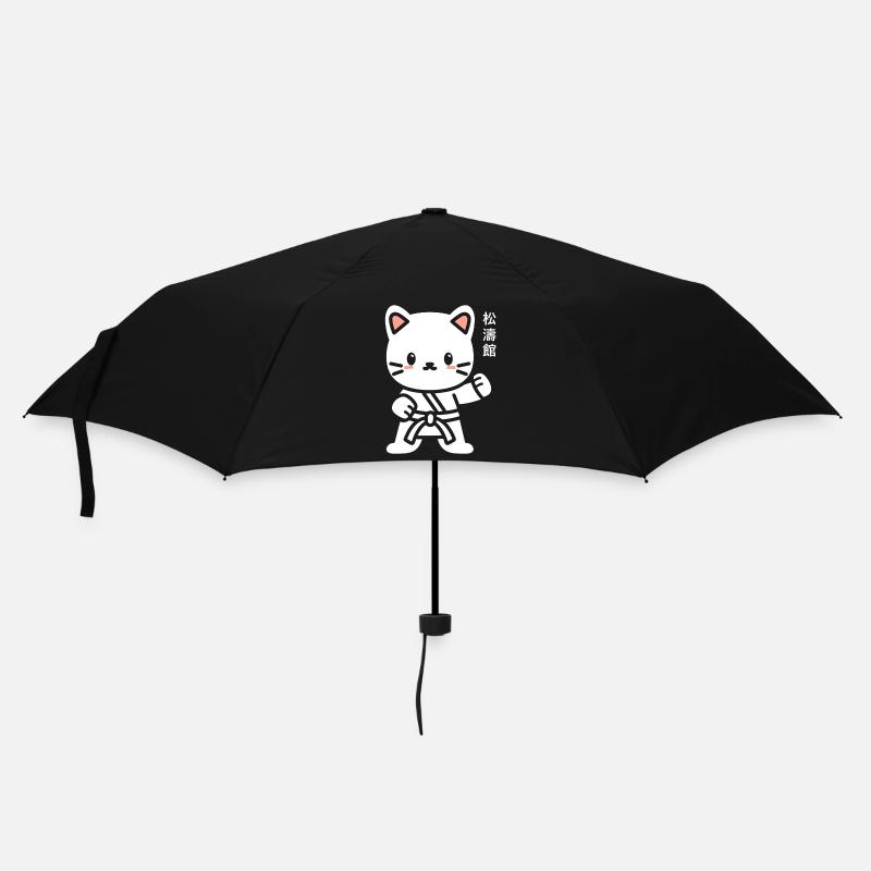 Karate - Regenschirm (klein) - Schwarz