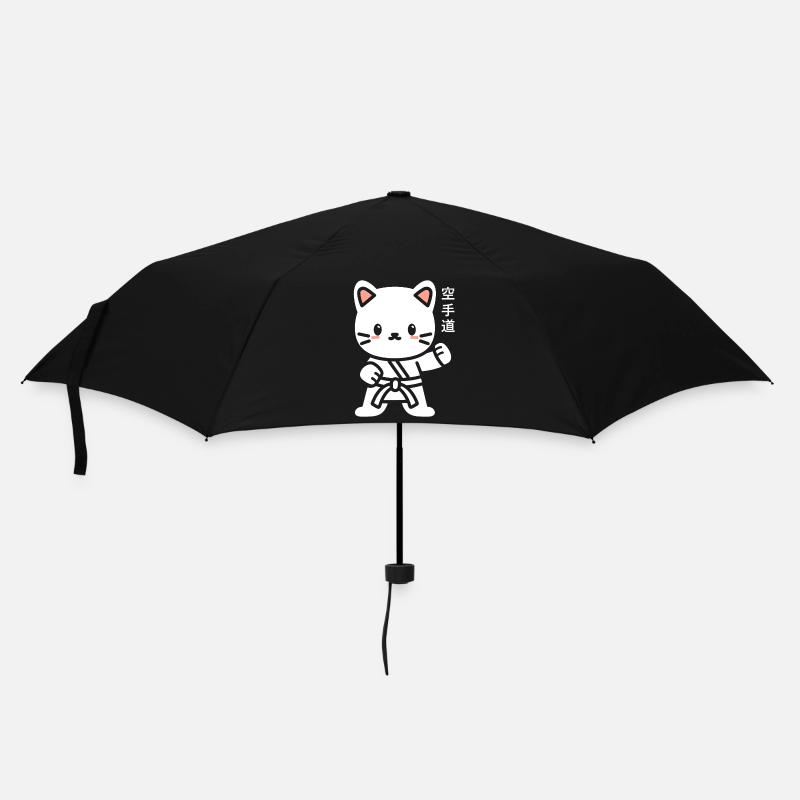 Karate - Regenschirm (klein) - Schwarz
