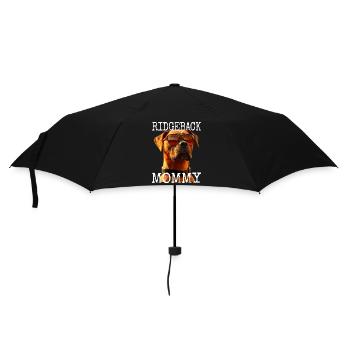 Rhodesian Ridgeback Mommy Hunde Mama Muttertag Mom - Regenschirm (klein) - Schwarz - Vorne