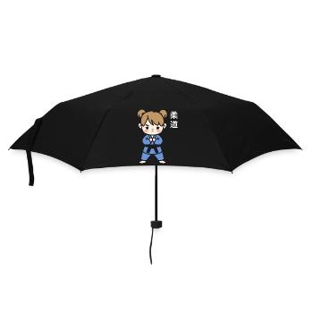 Judo - Regenschirm (klein) - Schwarz - Vorne