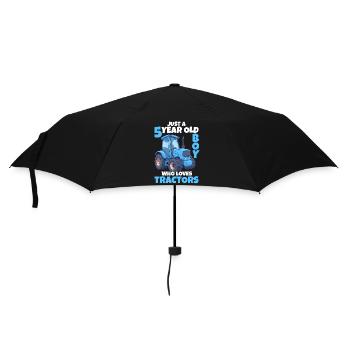 tracteur 5 ans garçon 5ème cadeau d’anniversaire - Parapluie standard - noir - Devant