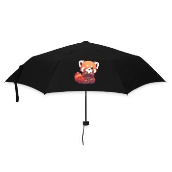 Red Panda Kleine Pandas Kleiner Roter Panda - Regenschirm (klein) - Schwarz - Vorne