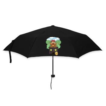 Poulets Poulet Construction Remorque Jardin Poulailler - Parapluie standard - noir - Devant