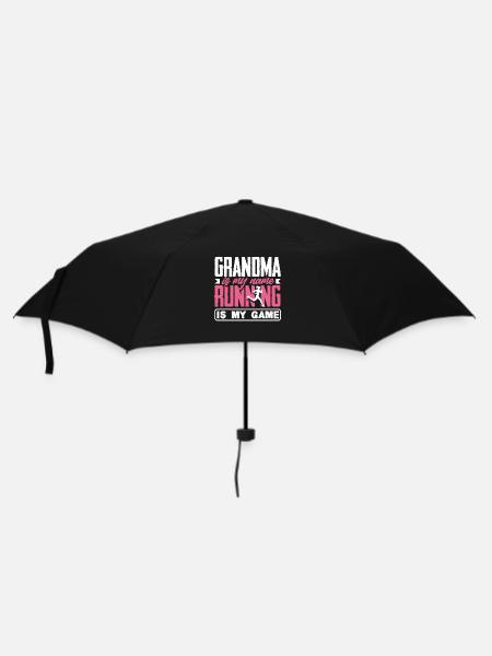 Oma Ist Mein Name Laufen Mein Spiel - Regenschirm (klein) - Schwarz