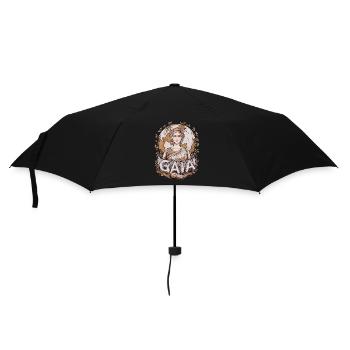 Gaia Earth Goddess Nature Inspired Greek Artwork - Umbrella (small) - black - Front