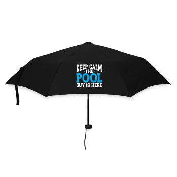 Pool Cleaner Keep Calm The Pool Guy Is Here - Regenschirm (klein) - Schwarz - Vorne