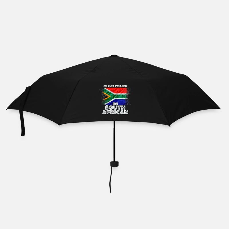Südafrika - Regenschirm (klein) - Schwarz