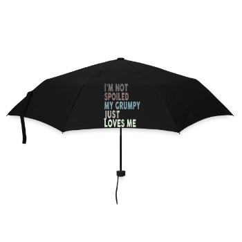 I'm Not Spoiled My Grumpy Just Loves Me Funny - Umbrella (small) - black - Front
