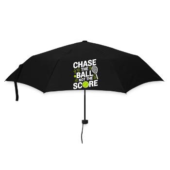 Chasing the ball, not the points - Umbrella (small) - black - Front