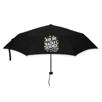 Racket Science Spruch - Regenschirm (klein) - Schwarz - Vorne