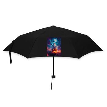 Cadeau d’Halloween Femmes Hommes Enfants Décoration - Parapluie standard - noir - Devant