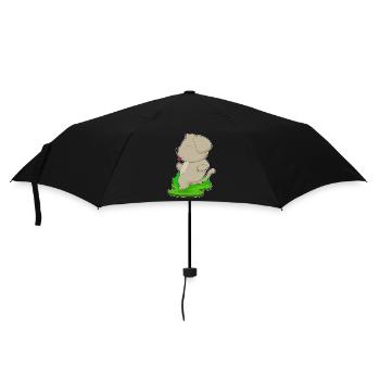 Chien Jogger Jogging Sport - Parapluie standard - noir - Devant