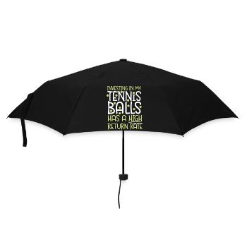 Drôle de joueur de tennis raquette jeu de mots - Parapluie standard - noir - Devant
