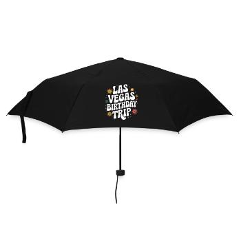 Las Vegas Birthday Trip – Einzigartiger - Regenschirm (klein) - Schwarz - Vorne