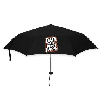 Daten Oder Es Ist Nicht Passiert Data Analyst Data - Regenschirm (klein) - Schwarz - Vorne