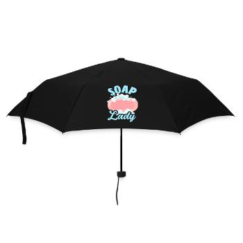 Soap Making Soap Lady - Umbrella (small) - black - Front