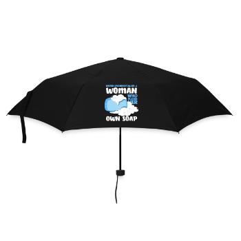 Ne sous-estimez jamais une femme qui veut la sienne - Parapluie standard - noir - Devant