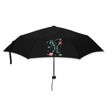 PAUL - Beautiful boy name with dinosaur - Umbrella (small) - black - Front