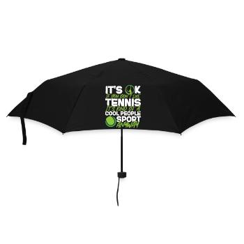 Funny Tennis Player Racket It's Ok - Umbrella (small) - black - Front