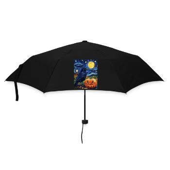 Halloween Gift Women Pumpkin Men Kids - Umbrella (small) - black - Front