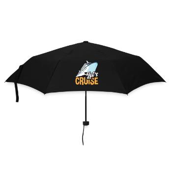 Bateau de croisière Vacances en mer Découvrir les voyages - Parapluie standard - noir - Devant