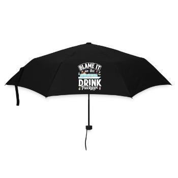 Blame It On The Drink Package - Regenschirm (klein) - Schwarz - Vorne