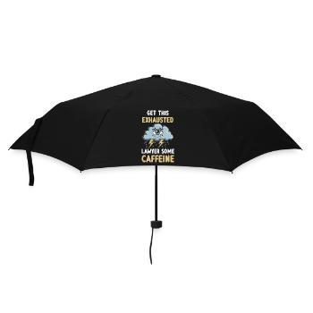 Exhaustion and burnout for overworked lawyers - Umbrella (small) - black - Front