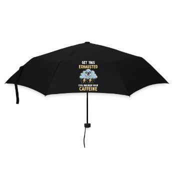 Exhaustion, overload, civil engineer, everyday life - Umbrella (small) - black - Front