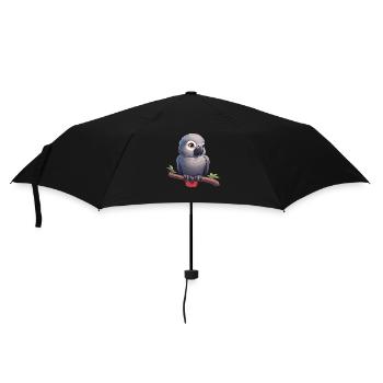 Gray Parrot Graupapageis Graupapagei - Umbrella (small) - black - Front