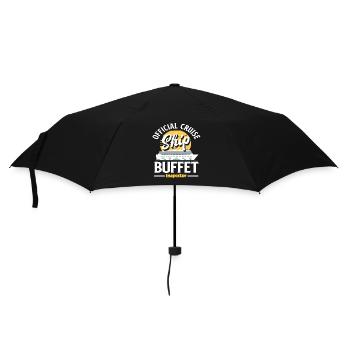 Offizieller Kreuzfahrt Schiff Buffet Inspektor - Regenschirm (klein) - Schwarz - Vorne