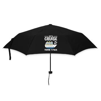 Es Ist Kreuzfahrtzeit Leute - Regenschirm (klein) - Schwarz - Vorne