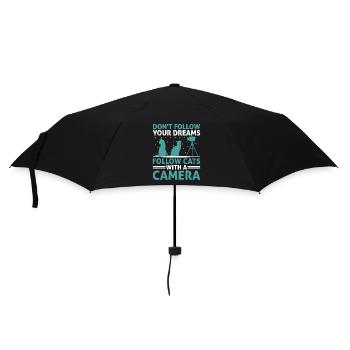 Cat Photographers Cat Lovers Photograpy Cats Photo - Umbrella (small) - black - Front