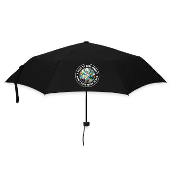 Buntglaskünstler Buntglaskunst - Regenschirm (klein) - Schwarz - Vorne