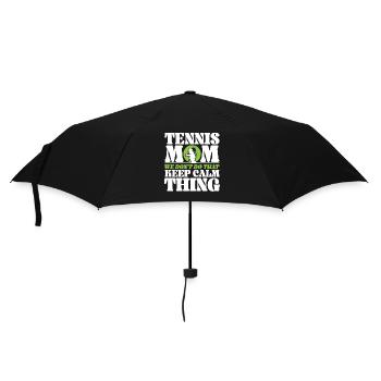 Funny Tennis Player Racket Mom - Umbrella (small) - black - Front
