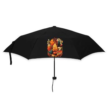 AUTUMN LEAVES - Umbrella (small) - black - Front