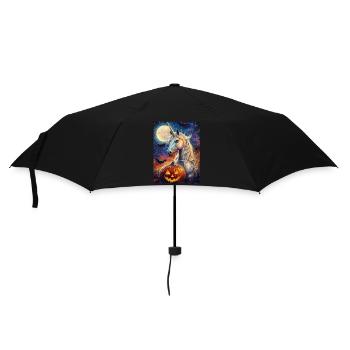 Cadeau d’Halloween Femmes Licorne Hommes Enfants - Parapluie standard - noir - Devant