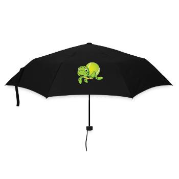 Drôle de joueur de tennis raquette chat - Parapluie standard - noir - Devant
