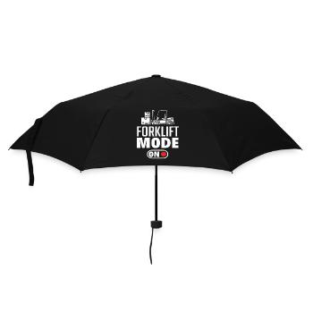 Gabelstapler Modus An - Witziger Spruch Für - Regenschirm (klein) - Schwarz - Vorne
