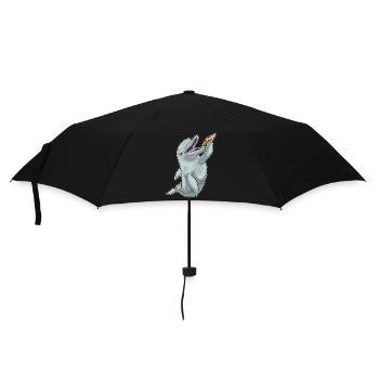 Dolphin Pizza - Umbrella (small) - black - Front