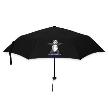 Panda Yoga Fitness Gymnastik - Regenschirm (klein) - Schwarz - Vorne